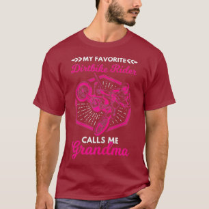 Womens Dirtbike Rider Calls Me Grandma Dirt Bike T-Shirt