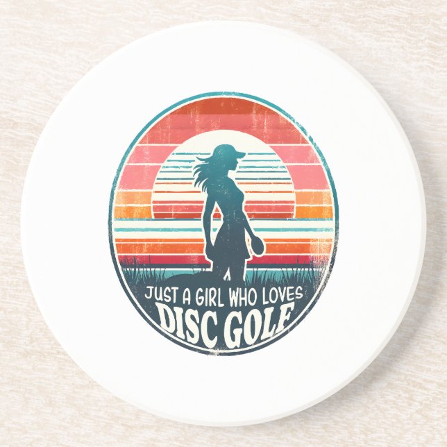 Womens Disc Golf - Frisbee Golf Female  Coaster (Front)
