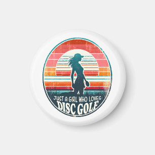 Womens Disc Golf - Frisbee Golf Female  Magnet
