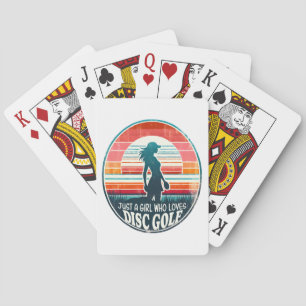 Womens Disc Golf - Frisbee Golf Female  Playing Cards