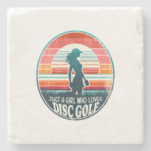 Womens Disc Golf - Frisbee Golf Female Stone Coaster