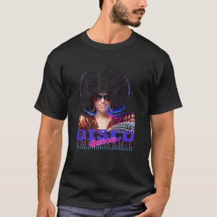 Womens Disco Queen Discoqueen Clubbing 90s 70s Par T-Shirt