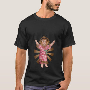 Womens Divino Nino Jesus Catholic V Neck T-Shirt