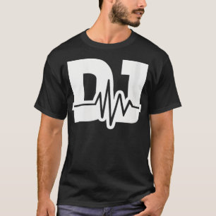 Womens DJ frequency VNeck  T-Shirt