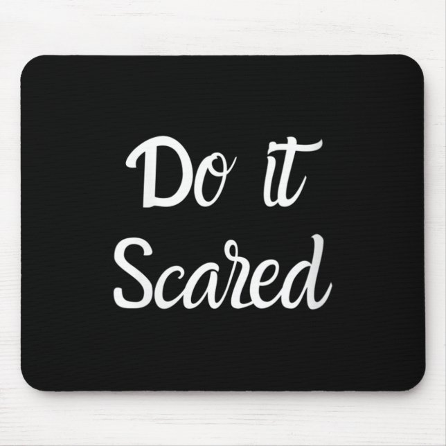 Womens Do It Ed Insres Courage Motivational V-neck Mouse Pad (Front)