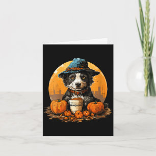 Women's dog halloween card