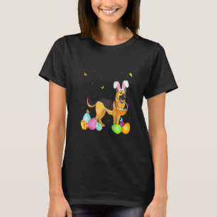 Womens Dog Mom Cute Bunny German Shepherd Eggs Ea T-Shirt