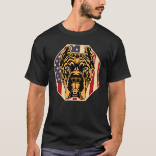 Womens Dog Usa Flag Cane Corso Mom 2 T-Shirt
