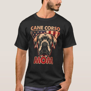 Womens Dog  USA Flag Cane Corso Mom 3 T-Shirt