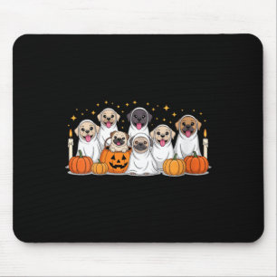 Womens Dogs Ghosts Cute Dogs Dressed As Ghost Mouse Pad