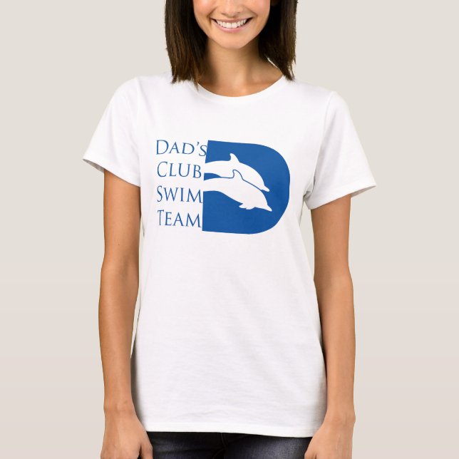 Women's Dolphin T-shirt, White T-Shirt (Front)