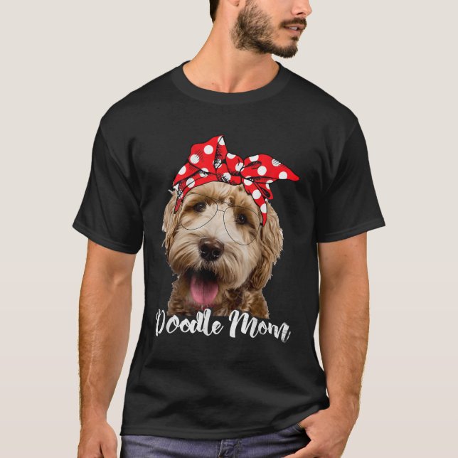 Womens Doodle Mom Labradoodle Aussie Doodle Golden T-Shirt (Front)
