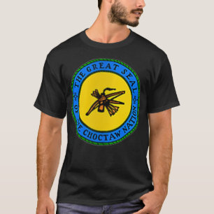 Womens DOUBLE SIDED Choctaw Nation Flag  Choctaw V T-Shirt