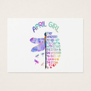 Womens Dragonfly April Girl Whispered To Her