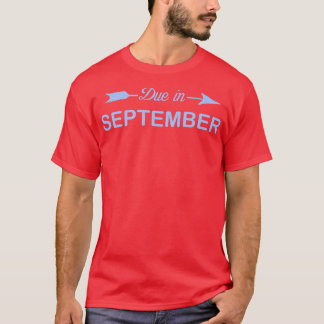Womens Due In September Pregnant Mom s Pregnancy B T-Shirt
