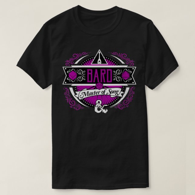 Womens Dungeons & Dragons Bard Master Of Song VNec T-Shirt (Design Front)