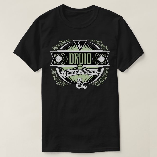 Womens Dungeons & Dragons Druid Force Of Nature VN T-Shirt (Design Front)
