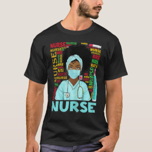 Womens Dy Black Nurse Week 2022 Costume Black Hist T-Shirt