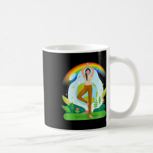 Womens Earth Yellow Yoga Coffee Mug