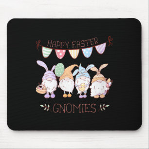 Womens Easter Gnomes Shirt, Happy Easter Gnomies V Mouse Pad