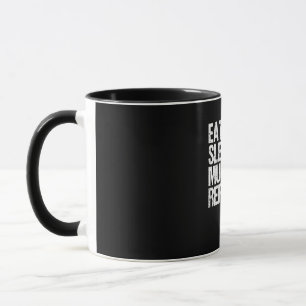 Women's Eat Sleep Musicals Repeat Broadway Acting Mug