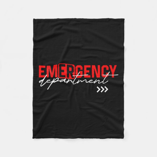 Womens Emergency Room Er Rn Nurse Nursing School H Fleece Blanket (Front)