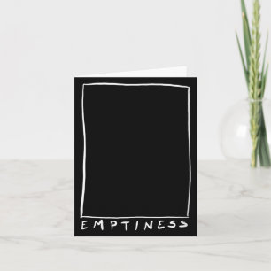 Womens Emptiness Funny Sarcastic Humour Quote Card