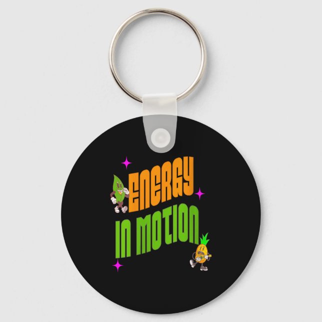 Womens Energy In Action Fun Trocal Active Lifestyl Keychain (Front)