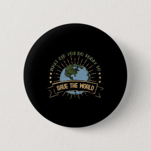 Womens Environmental Protection - Climate Change 2 Inch Round Button