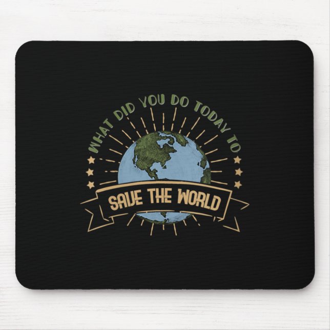 Womens Environmental Protection - Climate Change Mouse Pad (Front)