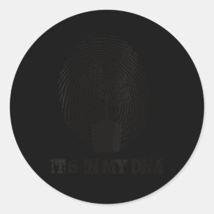 Womens Environmental Protection Its In My Dna Classic Round Sticker