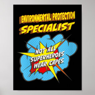 Womens Environmental Protection Specialist Funny Poster