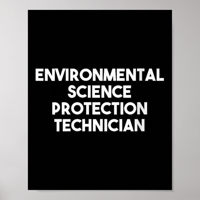 Womens Environmental Science Protection Poster (Front)