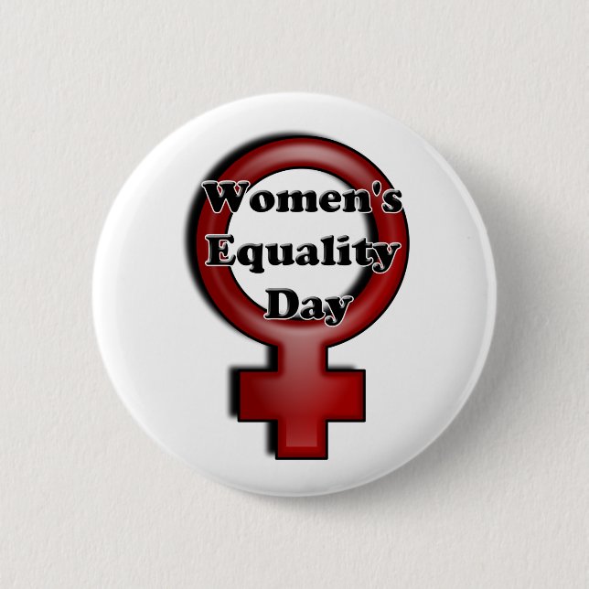 Women's Equality Day 2 Inch Round Button (Front)