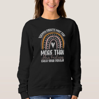 Womens Equality For Women Feminist Rainbow Women's Sweatshirt