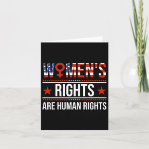 Women's Equality Rights Are Human Rights Card
