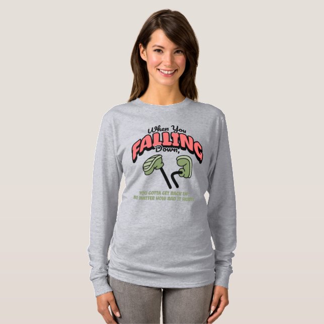 Women's "Equilibrium" Surreal Long Sleeve  T-Shirt (Front Full)