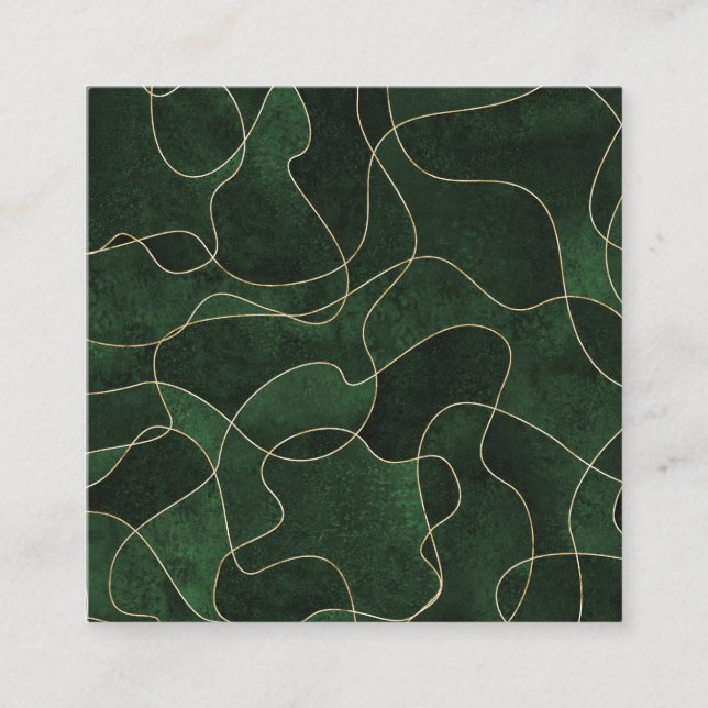 Women's Fabric Design  Square Business Card (Front)