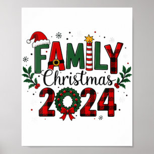 Womens Family Christmas 2024 Matching Xmas Couples Poster