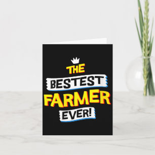 Womens Farmer Job Occupation Funny Sarcastic Quote Card