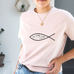 Women's Fashion Ayasha Fish Logo Pink Womens  T-Shirt