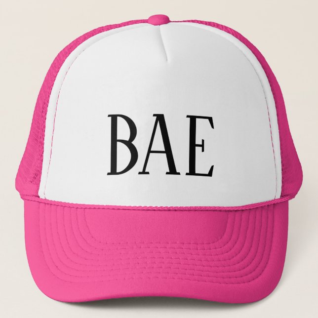 Women's Fashion Novelty BAE Trucker Hat (Front)