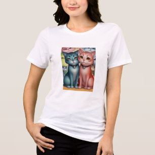 Women's Fashion T-Shirt - Chic, Comfortable, and V Tri-Blend Shirt