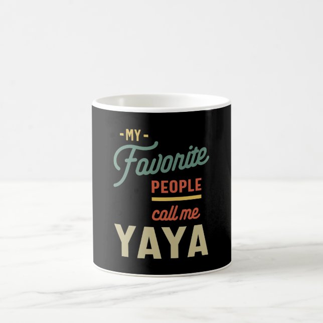 Womens Favourite Yaya Grandma Gift Coffee Mug (Center)