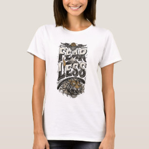 Women's Fearless Tiger Mountain Motivational White T-Shirt