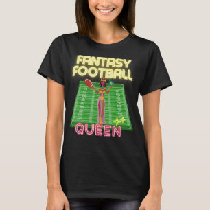 Women's Female Fantasy Football Queen League Champ T-Shirt