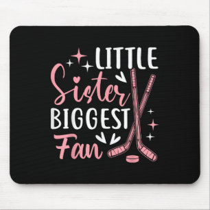 Womens Field Hockey Sister Little Sister Biggest F Mouse Pad
