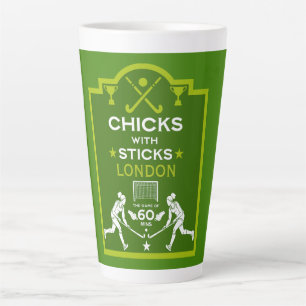 Women's Field Hockey Sports Latte Mug