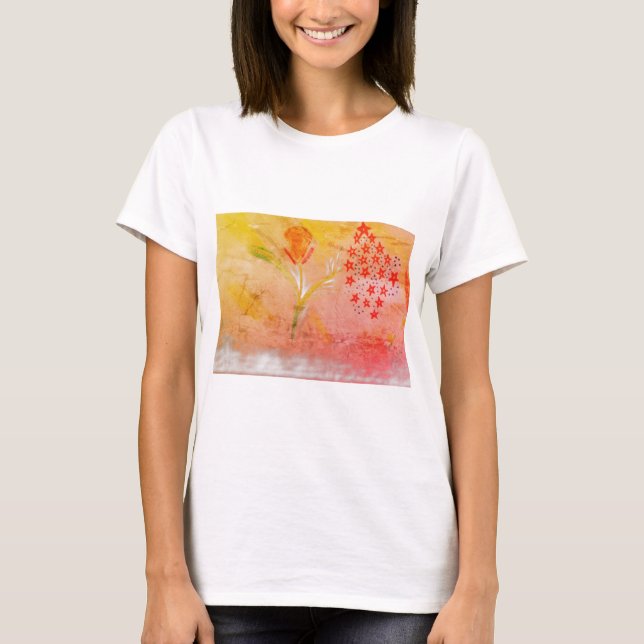 Women's firework fun floral T-Shirt (Devant)