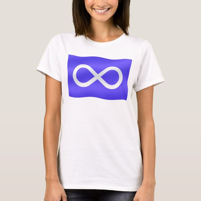 Womens First Nation T-Shirt Metis Metis Flag (Front)